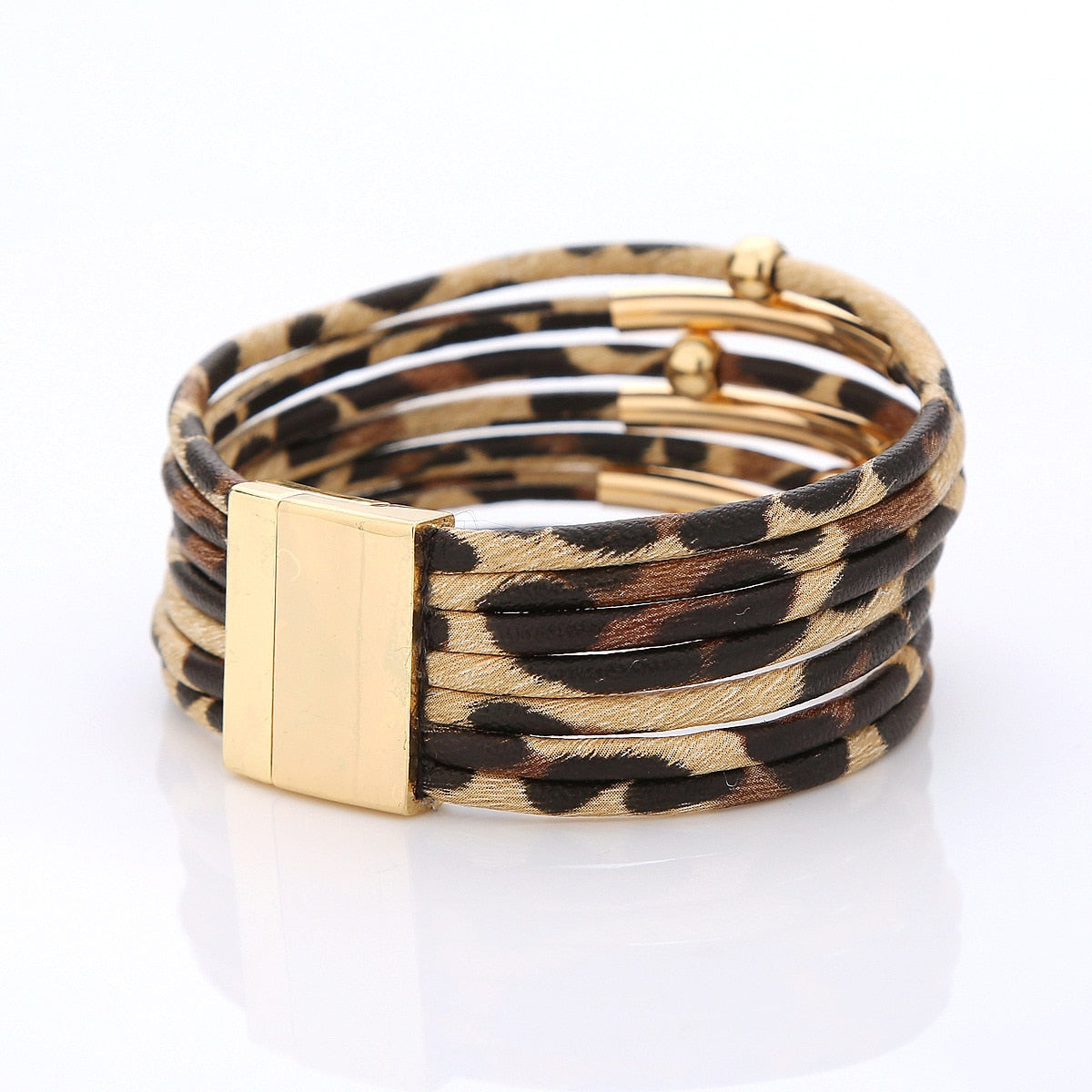 Leopard wrap bracelet