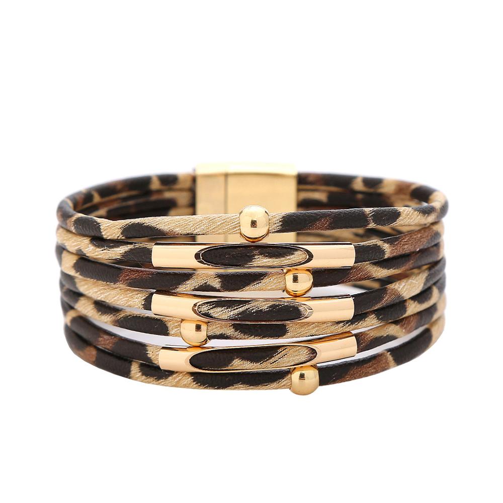 Leopard wrap bracelet